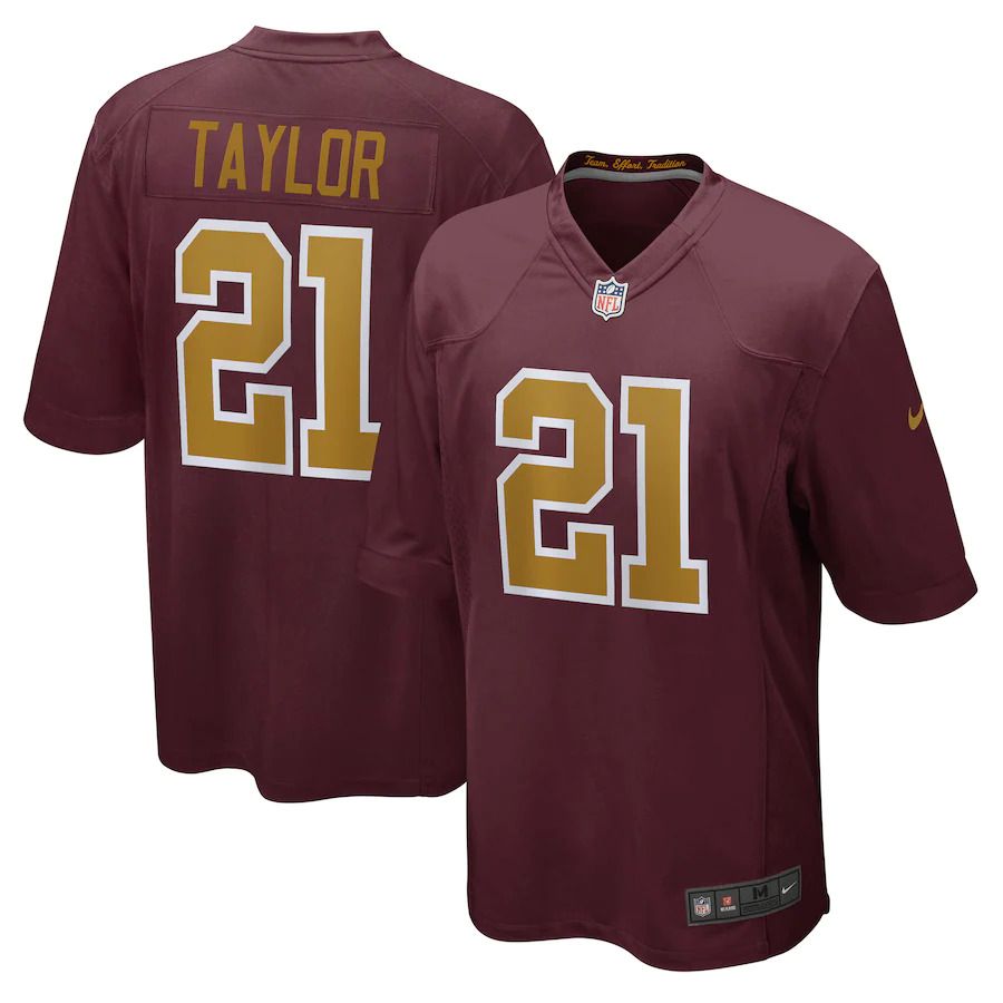 Men Washington Redskins 21 Sean Taylor Nike Burgundy Game Retired Player Alternate NFL Jersey